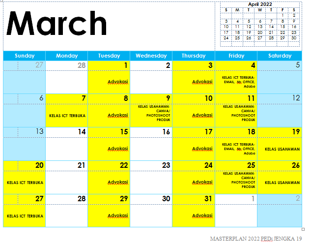 MASTERPLAN MARCH